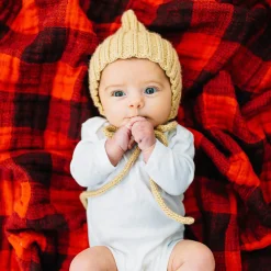 Cotton Muslin Swaddle Blanket - Red Plaid