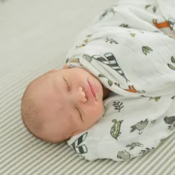 Cotton Muslin Swaddle Blanket - Forest Friends