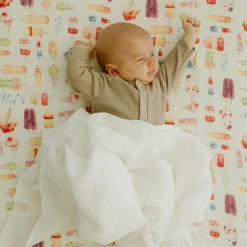 Cotton Muslin Swaddle Blanket 3 Pack - White