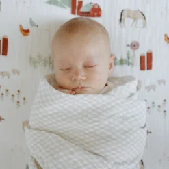 Cotton Muslin Swaddle Blanket 3 Pack - Light Pink