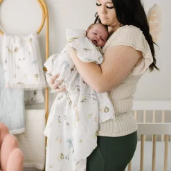 Cotton Muslin Swaddle Blanket 3 Pack - Party Animals