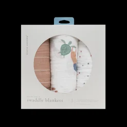Cotton Muslin Swaddle Blanket 3 Pack - Mermaids