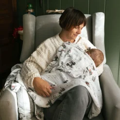 Cotton Muslin Swaddle Blanket 3 Pack - Snow Day