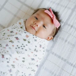 Cotton Muslin Swaddle Blanket 3 Pack - Garden Bees
