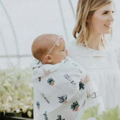 Cotton Muslin Swaddle Blanket 3 Pack - Bison