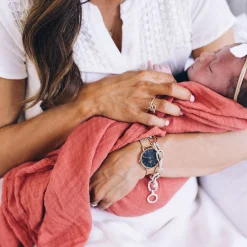 Cotton Muslin Swaddle Blanket 3 Pack - Light Pink