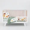 Cotton Muslin Toddler Bedding 3 Piece Set - Dino Names