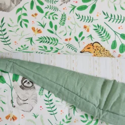 Cotton Muslin Toddler Bedding 3 Piece Set - Mighty Jungle