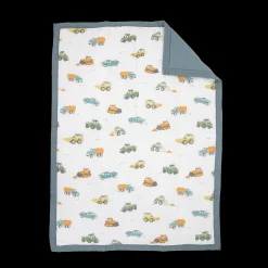 Cotton Muslin Toddler Bedding 3 Piece Set - Work Trucks