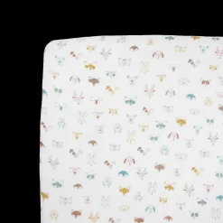 Cotton Muslin Toddler Bedding 3 Piece Set - Watercolor Critters
