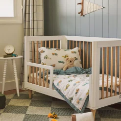 Cotton Muslin Toddler Bedding 3 Piece Set - Work Trucks