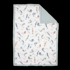 Cotton Muslin Toddler Comforter - Mermaid Party