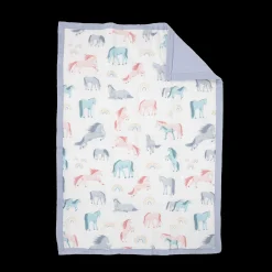 Cotton Muslin Toddler Comforter - Unicorns