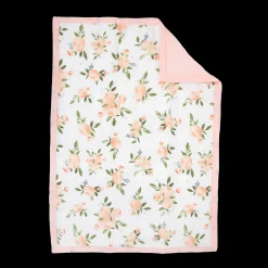 Cotton Muslin Toddler Comforter - Watercolor Roses Grande