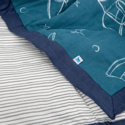 Cotton Muslin Toddler Comforter - Blast Off