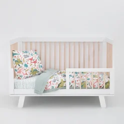 Cotton Muslin Toddler Comforter - Boho Dino