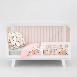 Cotton Muslin Toddler Comforter - Watercolor Roses Grande