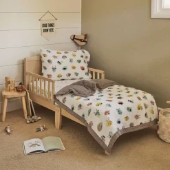 Cotton Muslin Toddler Comforter - Watercolor Critters
