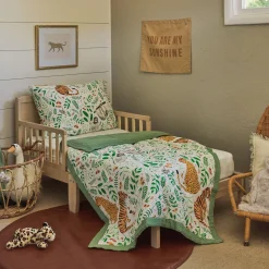 Cotton Muslin Toddler Comforter - Mighty Jungle