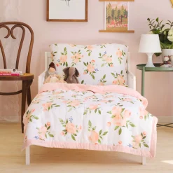Cotton Muslin Toddler Comforter - Watercolor Roses Grande