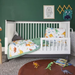 Cotton Muslin Toddler Comforter - Dino Names