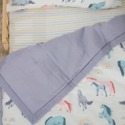 Cotton Muslin Toddler Comforter - Unicorns