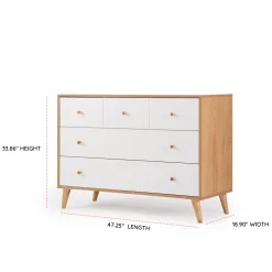 dadada Baby Austin 5-Drawer Nursery Dresser