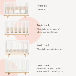 dadada Baby Bliss 4-in-1 Convertible Crib