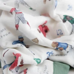 Deluxe Muslin Baby Quilt - Home Run