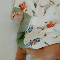 Deluxe Muslin Baby Quilt - Home Run