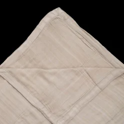 Deluxe Muslin Quilted Throw - Oatmeal