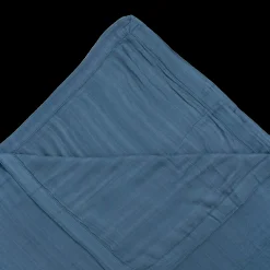 Deluxe Muslin Quilted Throw - Blue Dusk