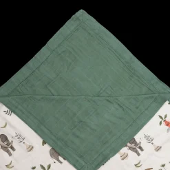 Deluxe Muslin Quilted Throw - Safari Social 2
