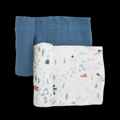 Deluxe Muslin Swaddle Blanket 2 Pack - Dragon Days