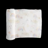 Deluxe Muslin Swaddle Blanket - Rainbows & Raindrops