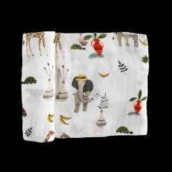 Deluxe Muslin Swaddle Blanket - Safari Social