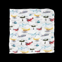 Deluxe Muslin Swaddle Blanket - Air Show