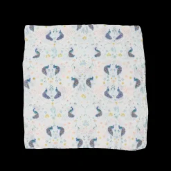 Deluxe Muslin Swaddle Blanket 2 Pack - Peacock