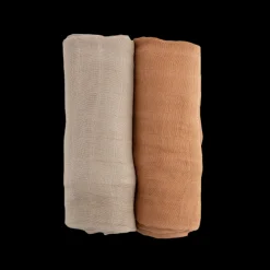 Deluxe Muslin Swaddle Blanket 2 Pack - Caramel