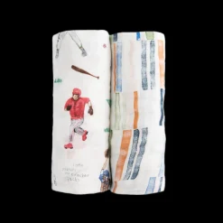 Deluxe Muslin Swaddle Blanket 2 Pack - Home Run