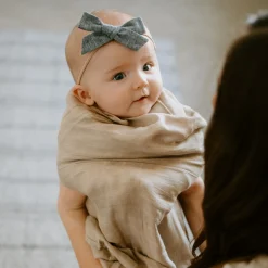 Deluxe Muslin Swaddle Blanket - Oatmeal