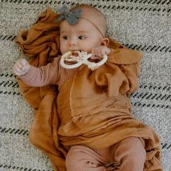 Deluxe Muslin Swaddle Blanket - Caramel