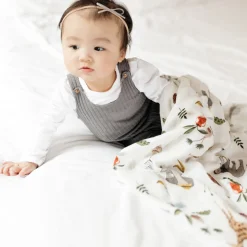 Deluxe Muslin Swaddle Blanket 2 Pack - Safari Social 2
