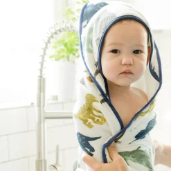 Infant Hooded Towel - Dino Friends
