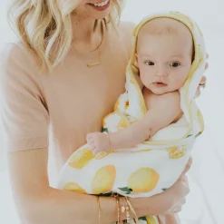 Infant Hooded Towel - Lemon