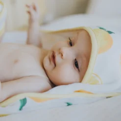 Infant Hooded Towel - Lemon