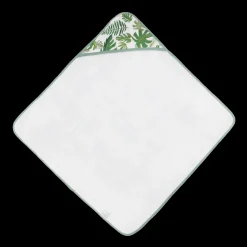 Infant Hooded Towel - Tropical Leaf