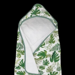 Infant Hooded Towel - Tropical Leaf