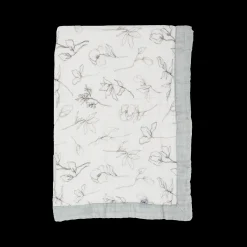 Organic Cotton Muslin Baby Quilt - Pencil Floral