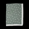 Organic Cotton Muslin Baby Quilt - Sage Suns 2
